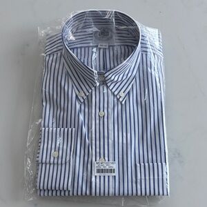 Unworn J. Press Classic Blue Striped Dress Shirt